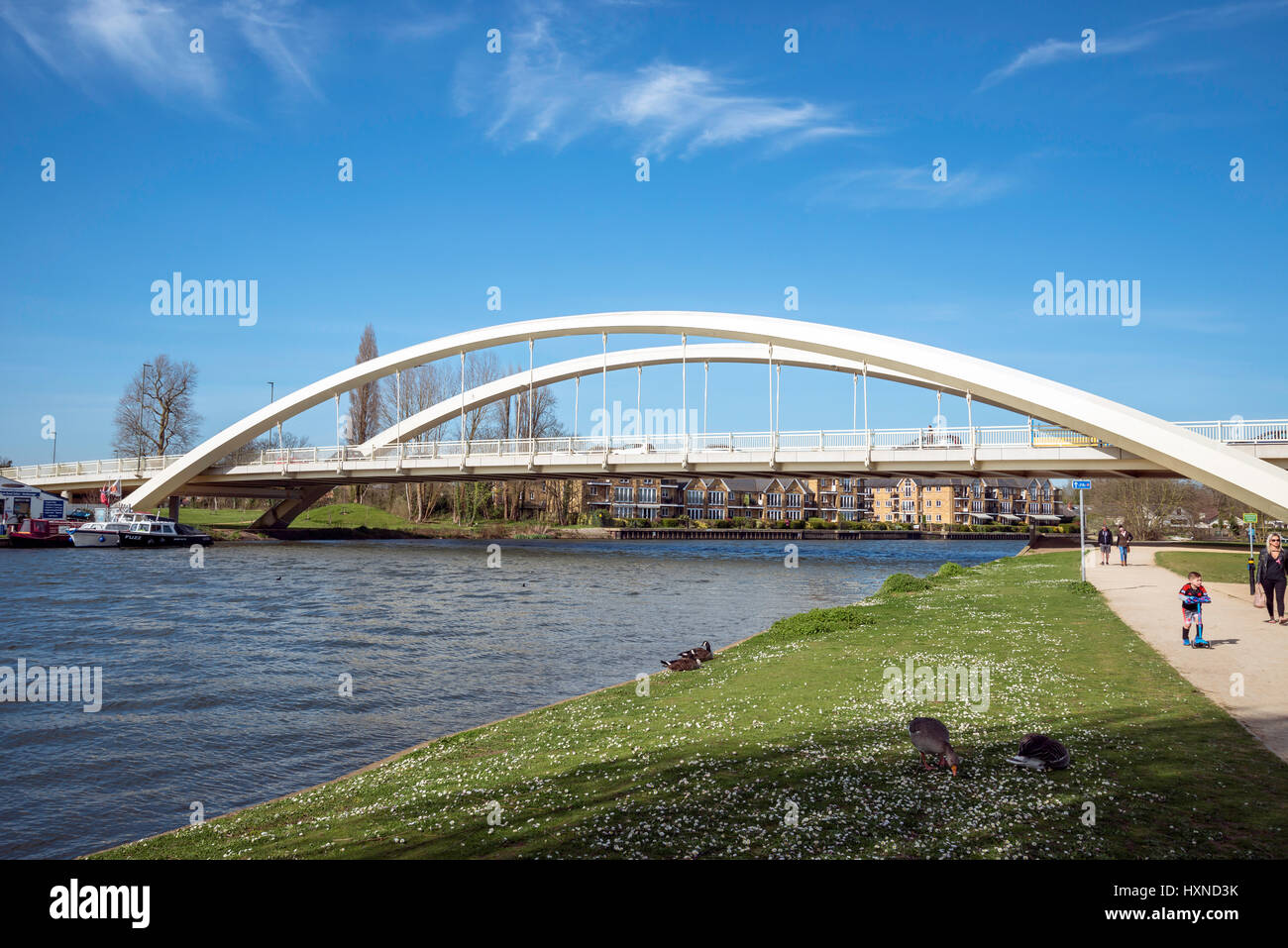 Walton Road Bridge, WaltononThames, Surrey, England, United Kingdom Stock Photo Alamy