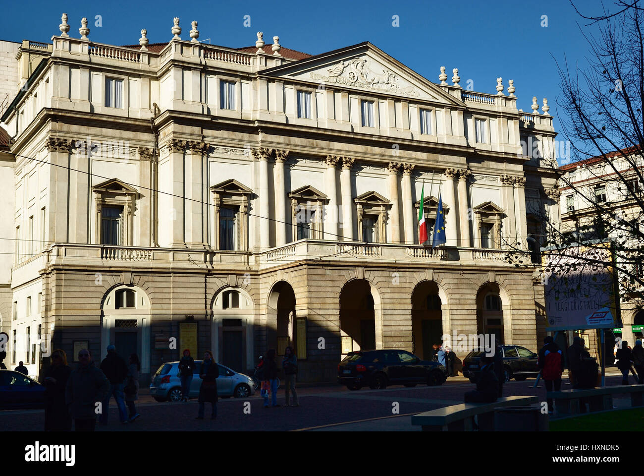 La Scala. Teatro alla Scala. Piazza della Scala. Milan, Lombardy, Italy, Europe Stock Photo