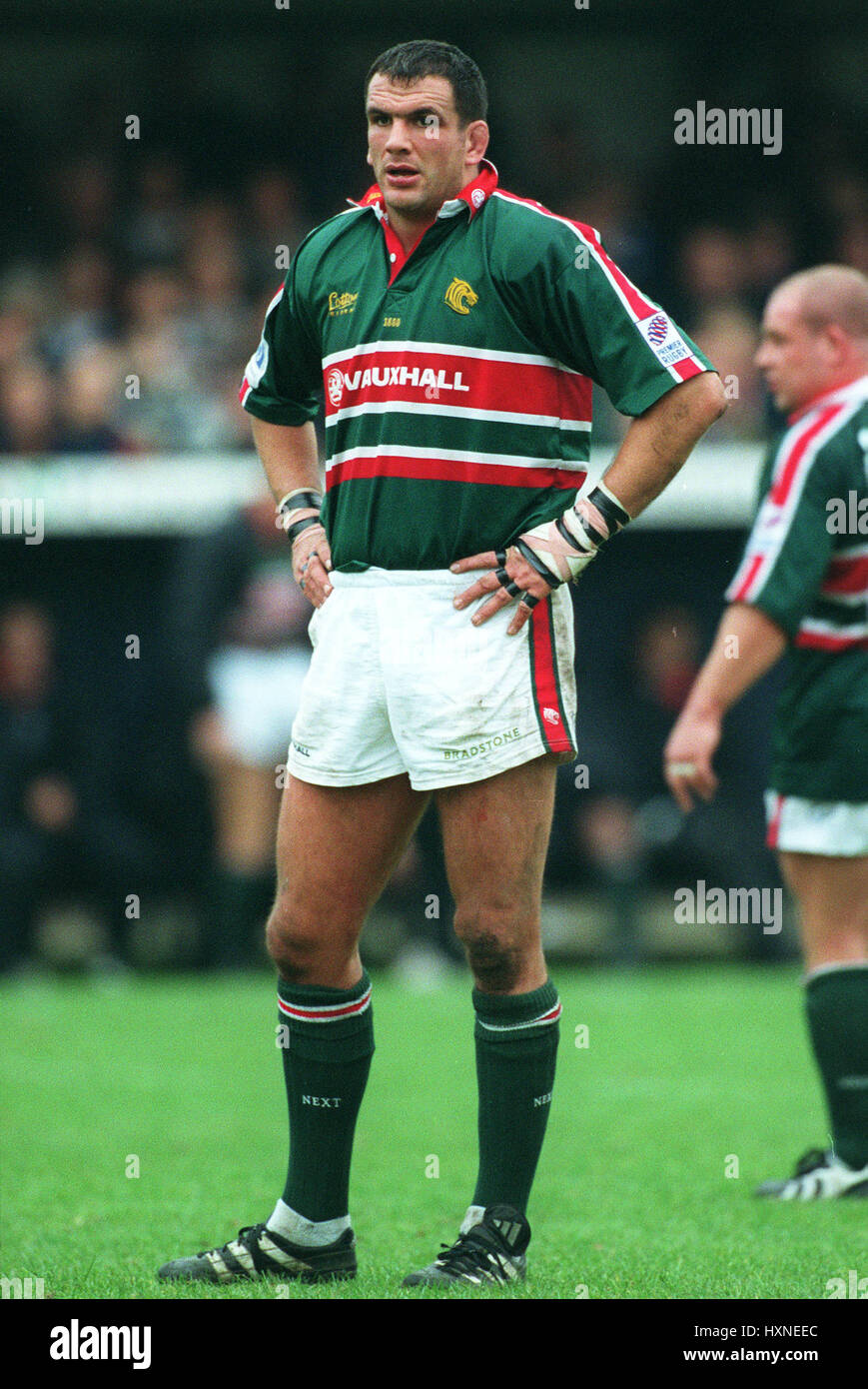 Photo Rugby - Martin Johnson (Leicester Tigers) En Action - Années 90 - 2