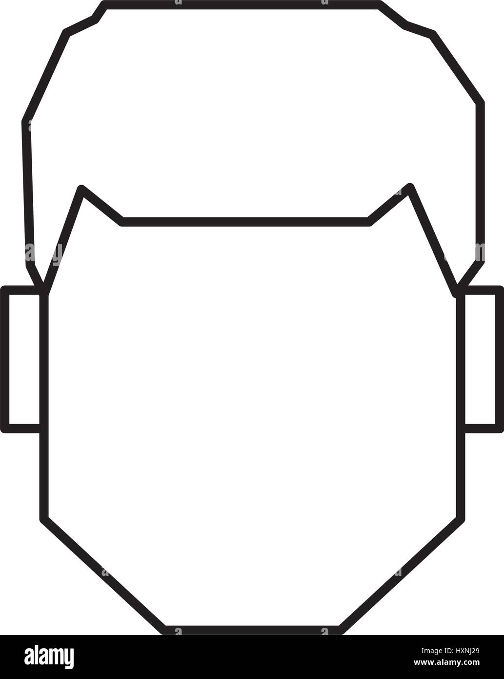 People faceless shapes and business isometric icons Stock Vector Image ...