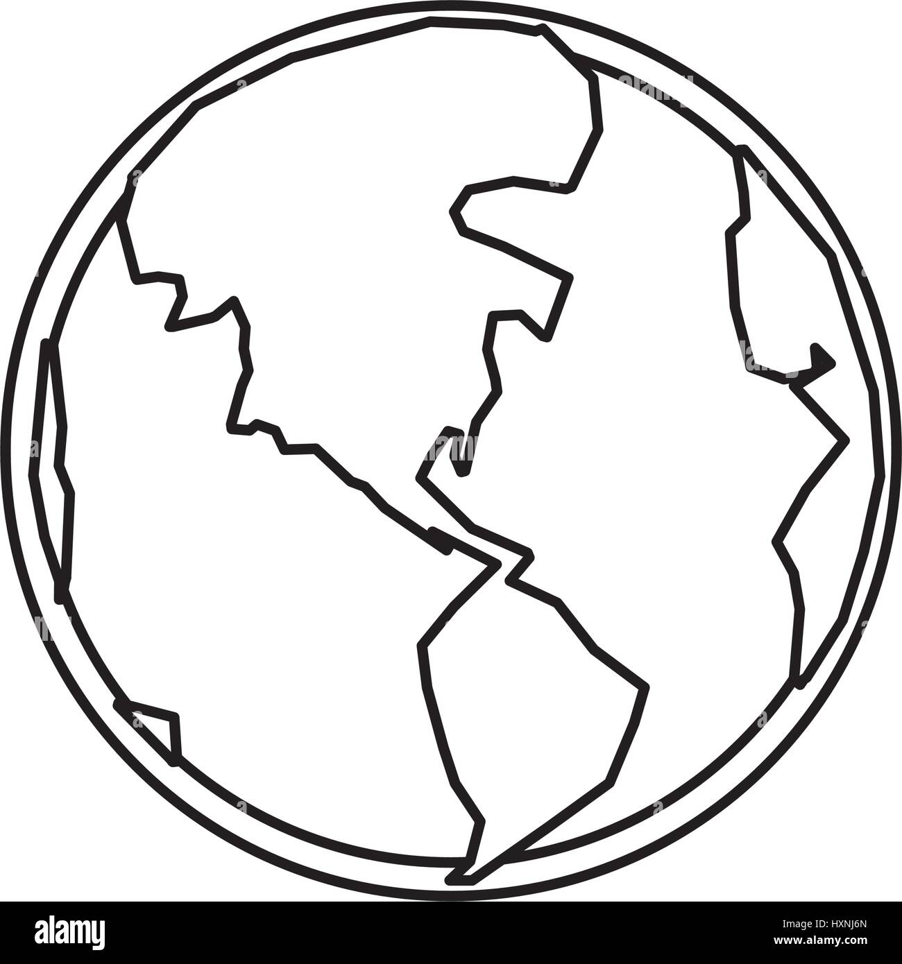 World earth planet vector illustration graphic design Stock Vector ...