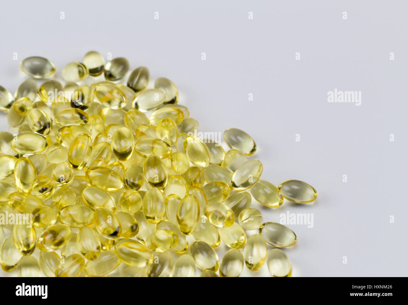 vitamin e pills capsules isolated on white background health supplement