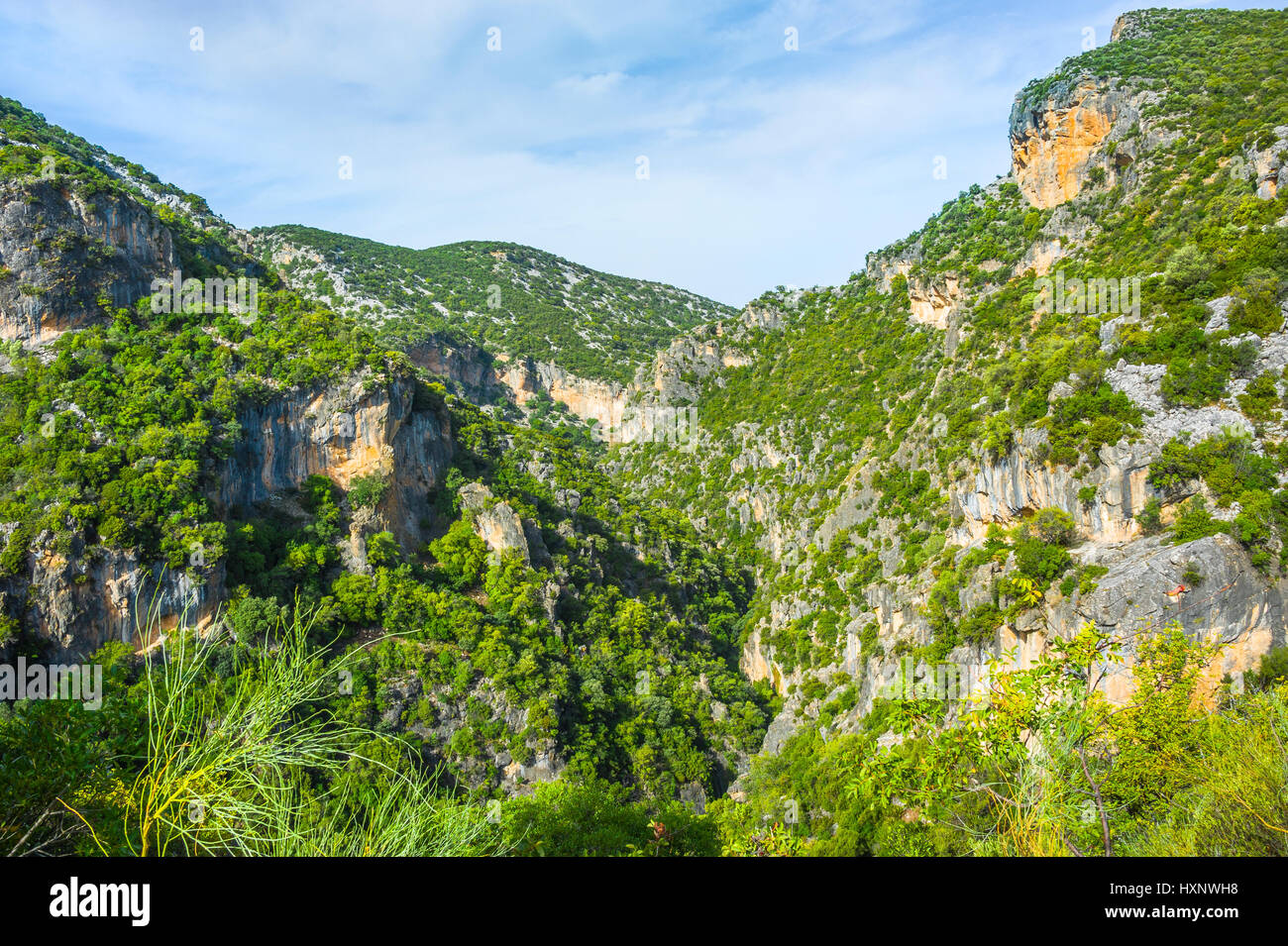 the gorge Garganta Verde, Sierra de Grazalema Natural Park; Andalusia, Spain Stock Photo