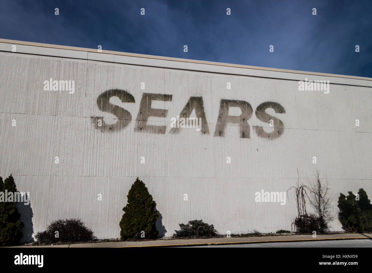 Kokomo - Circa March 2017: Recently shuttered Sears Retail Mall Location. According to a regulatory filing, Sears Holdings Corp. lost more than $2 bil Stock Photo