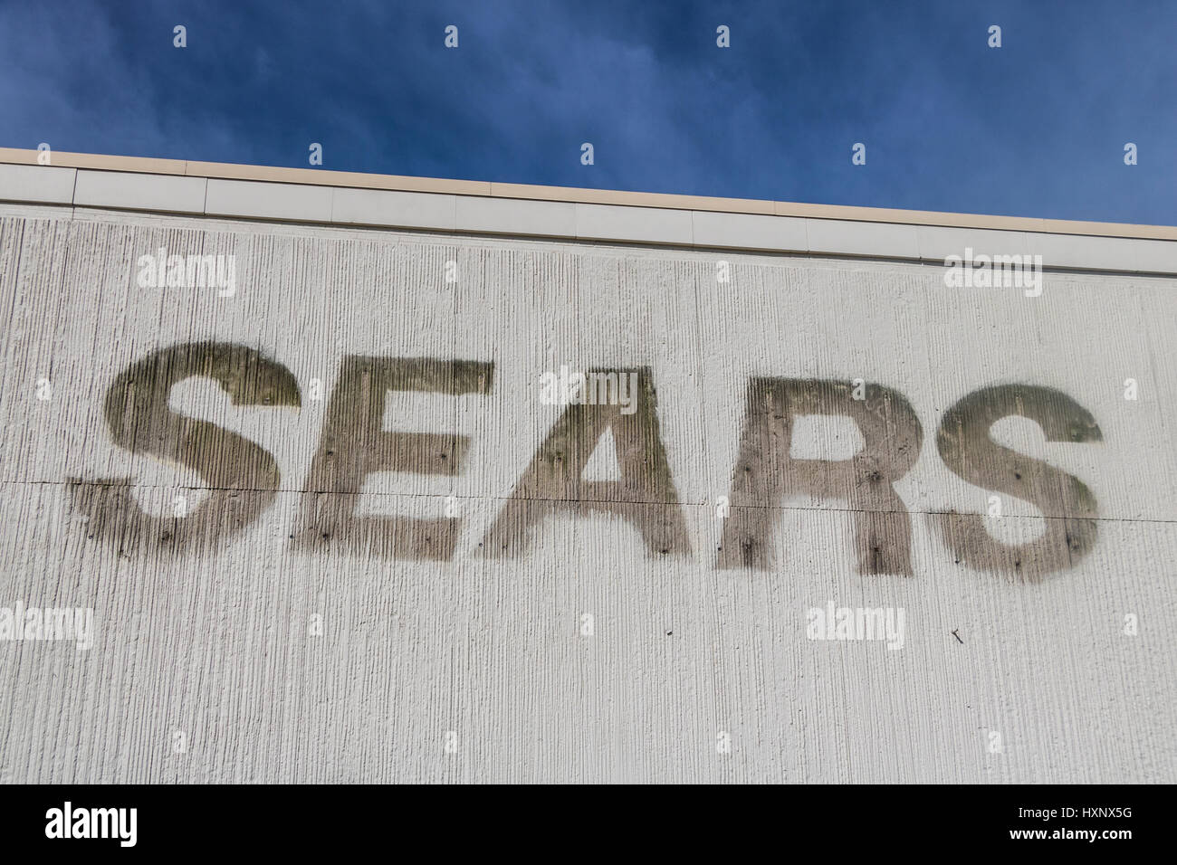 Kokomo - Circa March 2017: Recently shuttered Sears Retail Mall Location. According to a regulatory filing, Sears Holdings Corp. lost more than $2 bil Stock Photo