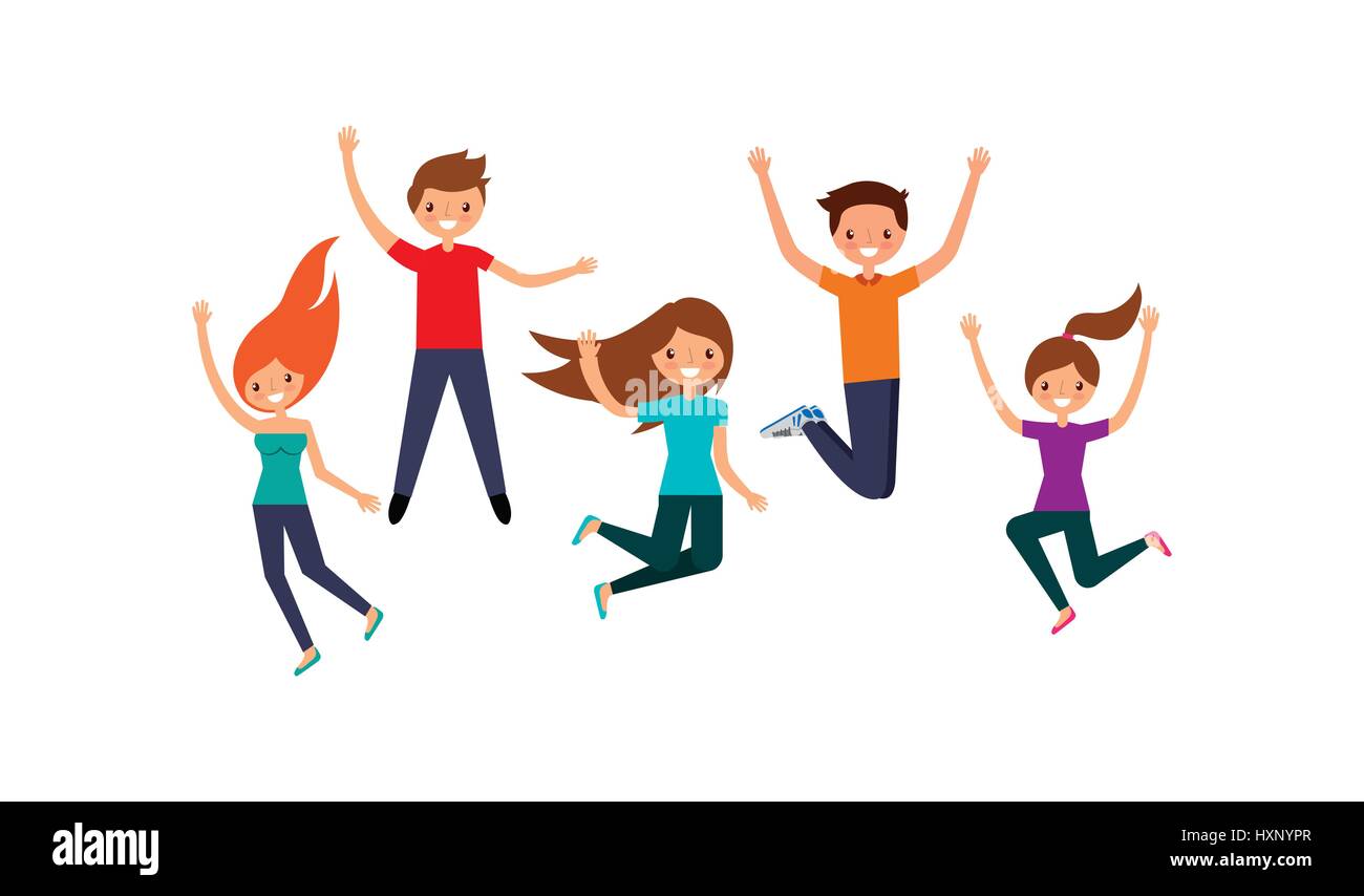 people having fun design Stock Vector Image & Art - Alamy