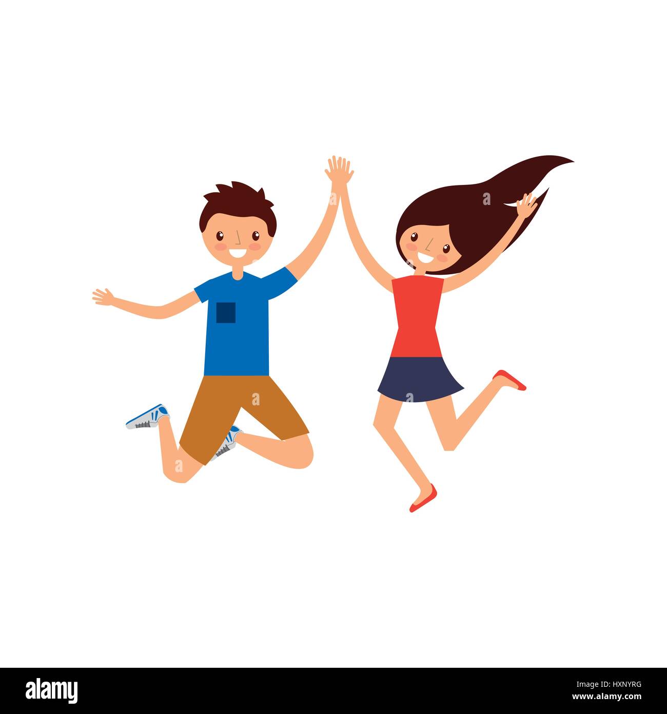 people having fun design Stock Vector