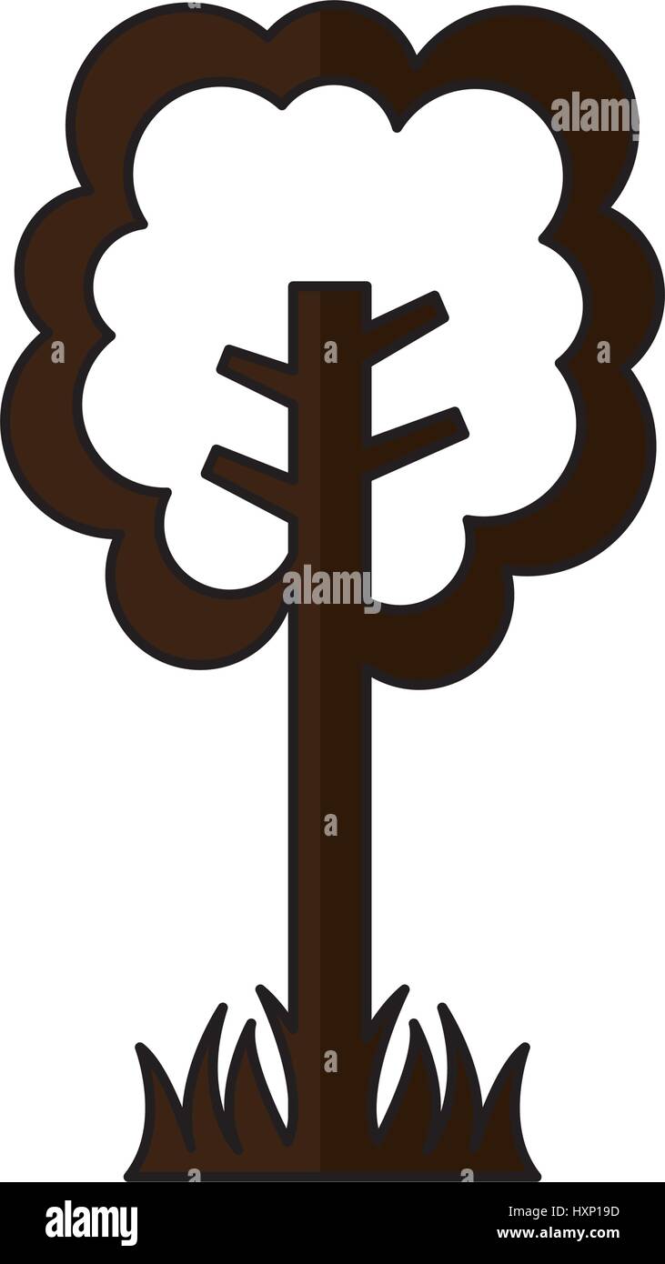 tree plant ecological icon Stock Vector Image & Art - Alamy