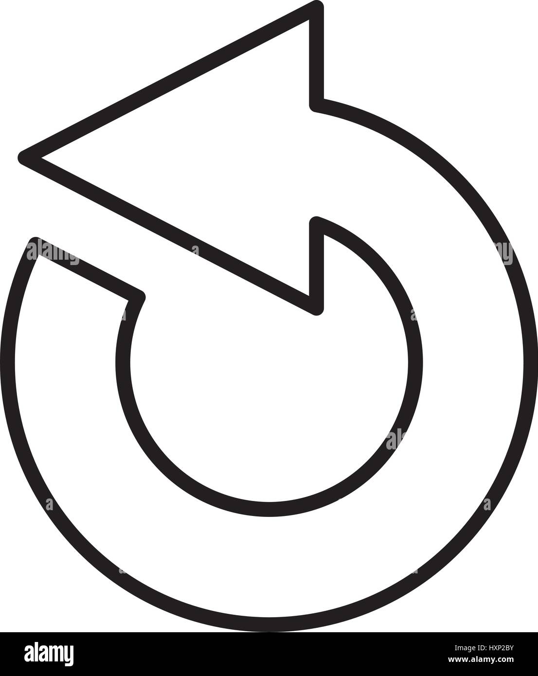 reload arrow isolated icon Stock Vector Image & Art - Alamy