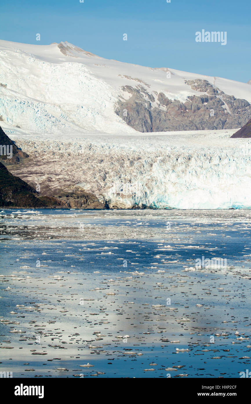 Chile - Amalia Glacier On The Edge Of The Sarmiento Channel - Skua Glacier - Bernardo O'Higgins National Park Stock Photo