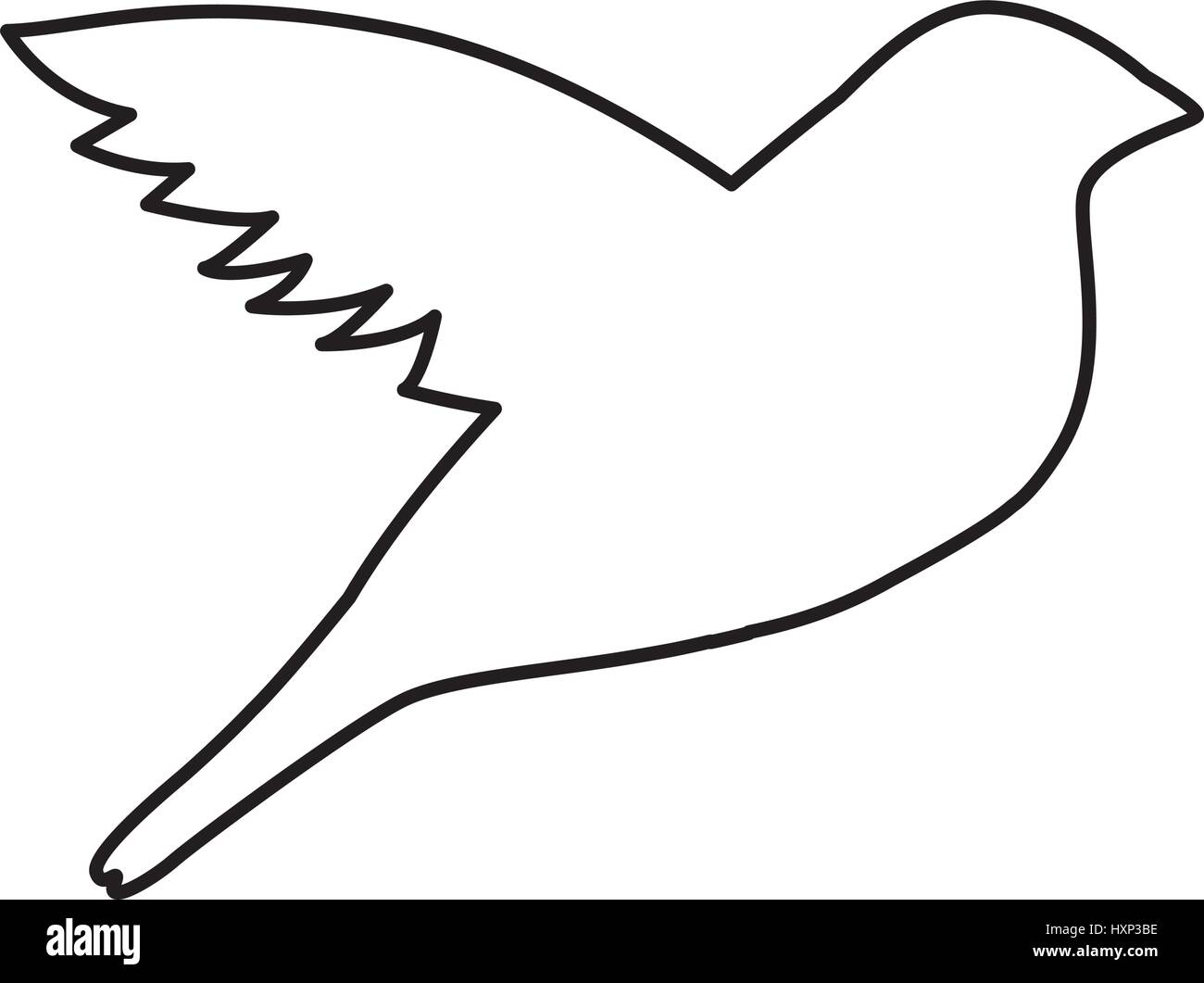 bird silhouette isolated icon Stock Vector Image & Art - Alamy