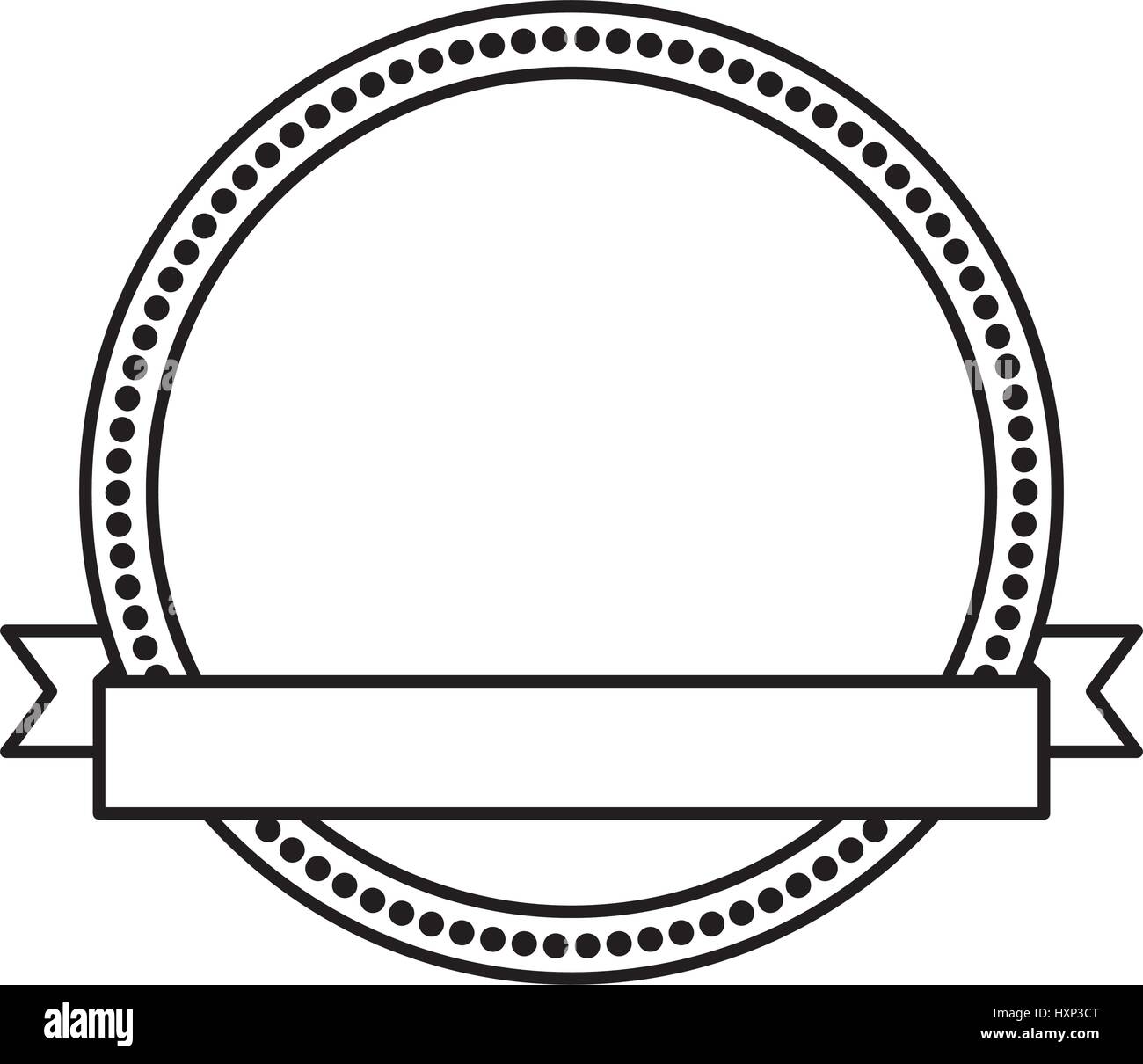 circle seal stamp with ribbon frame Stock Vector Image & Art - Alamy