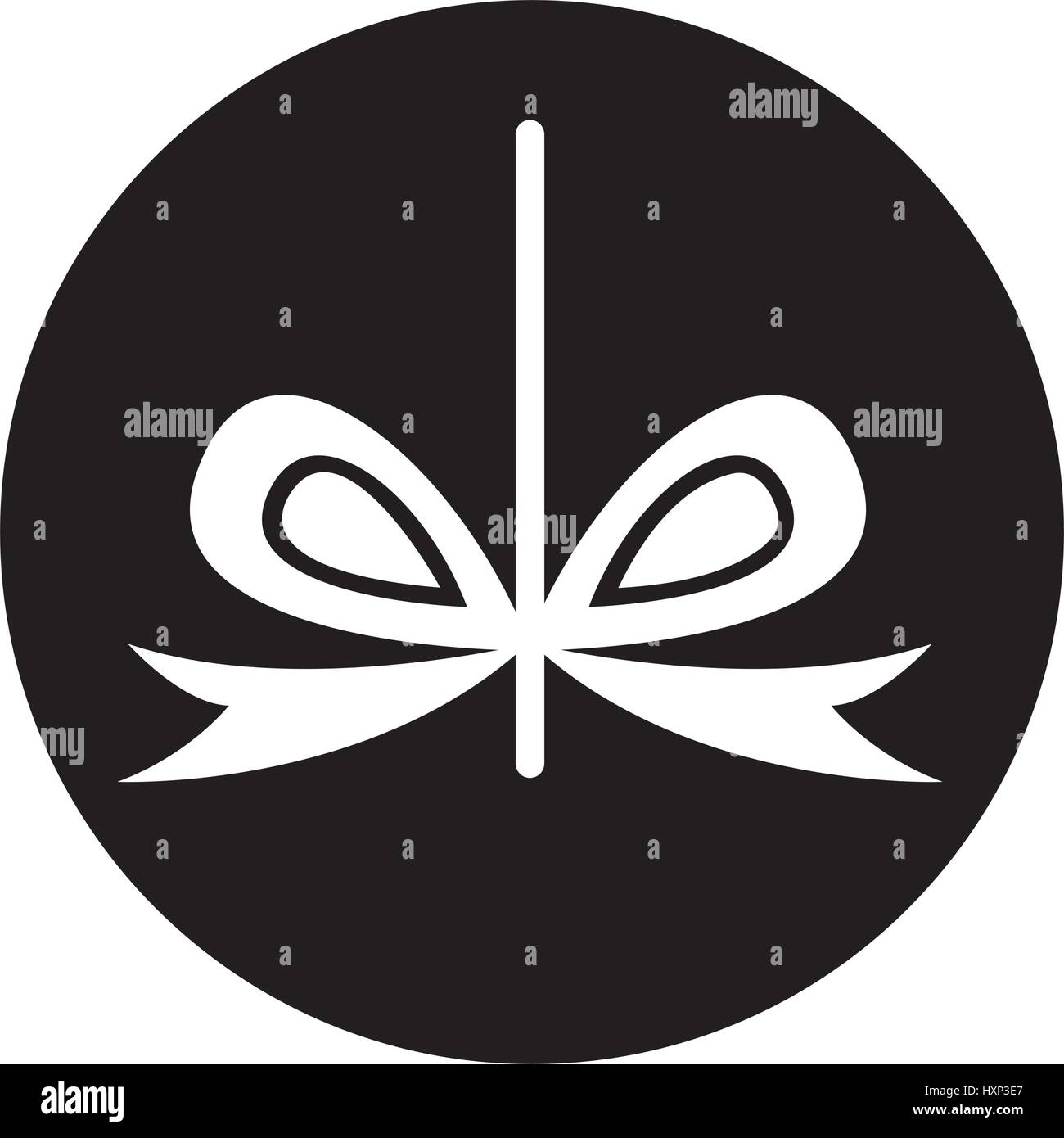 bow with ribbon isolated icon Stock Vector Image & Art - Alamy