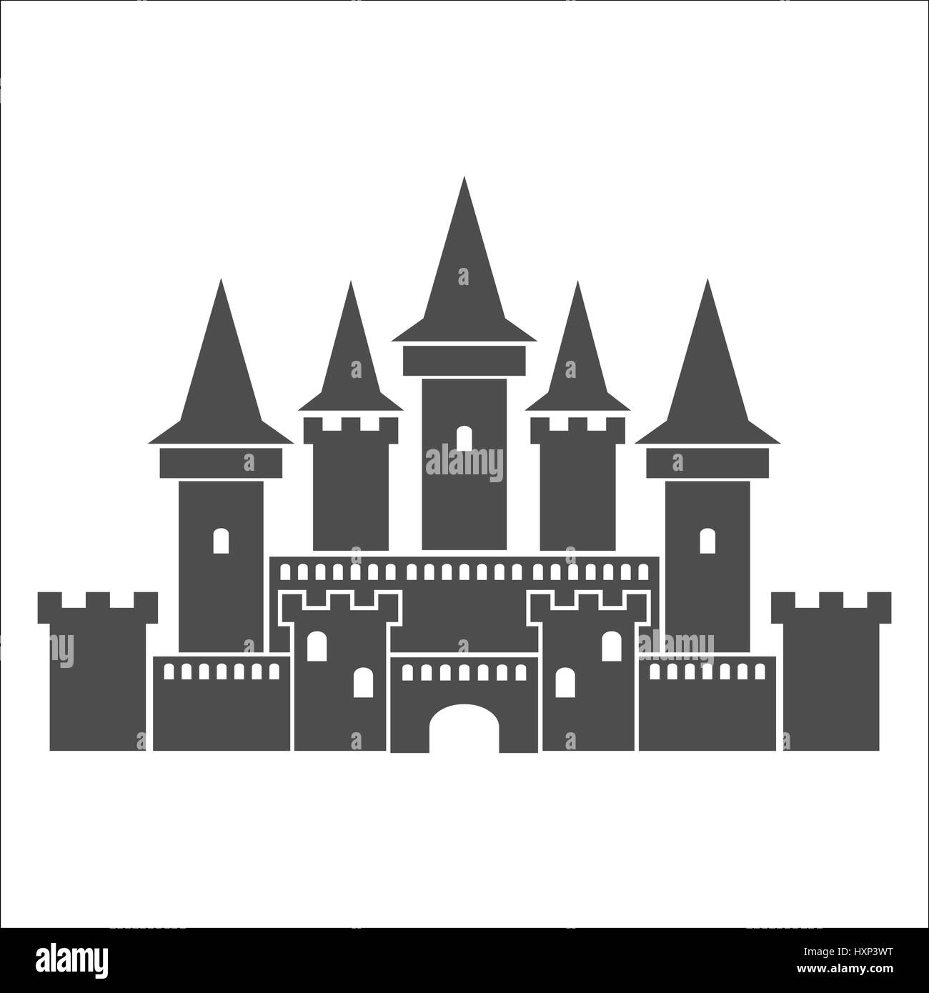 Medieval castle icon Stock Vector Image & Art - Alamy