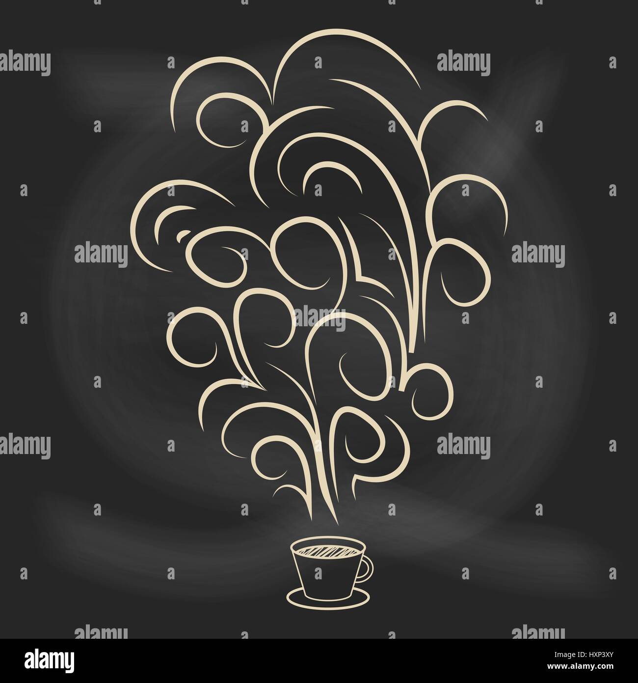 Text coffee cup on Stock Vector Images - Alamy