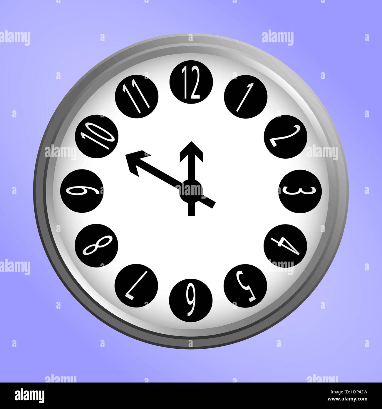 round wall clock icon Stock Vector Image & Art Alamy