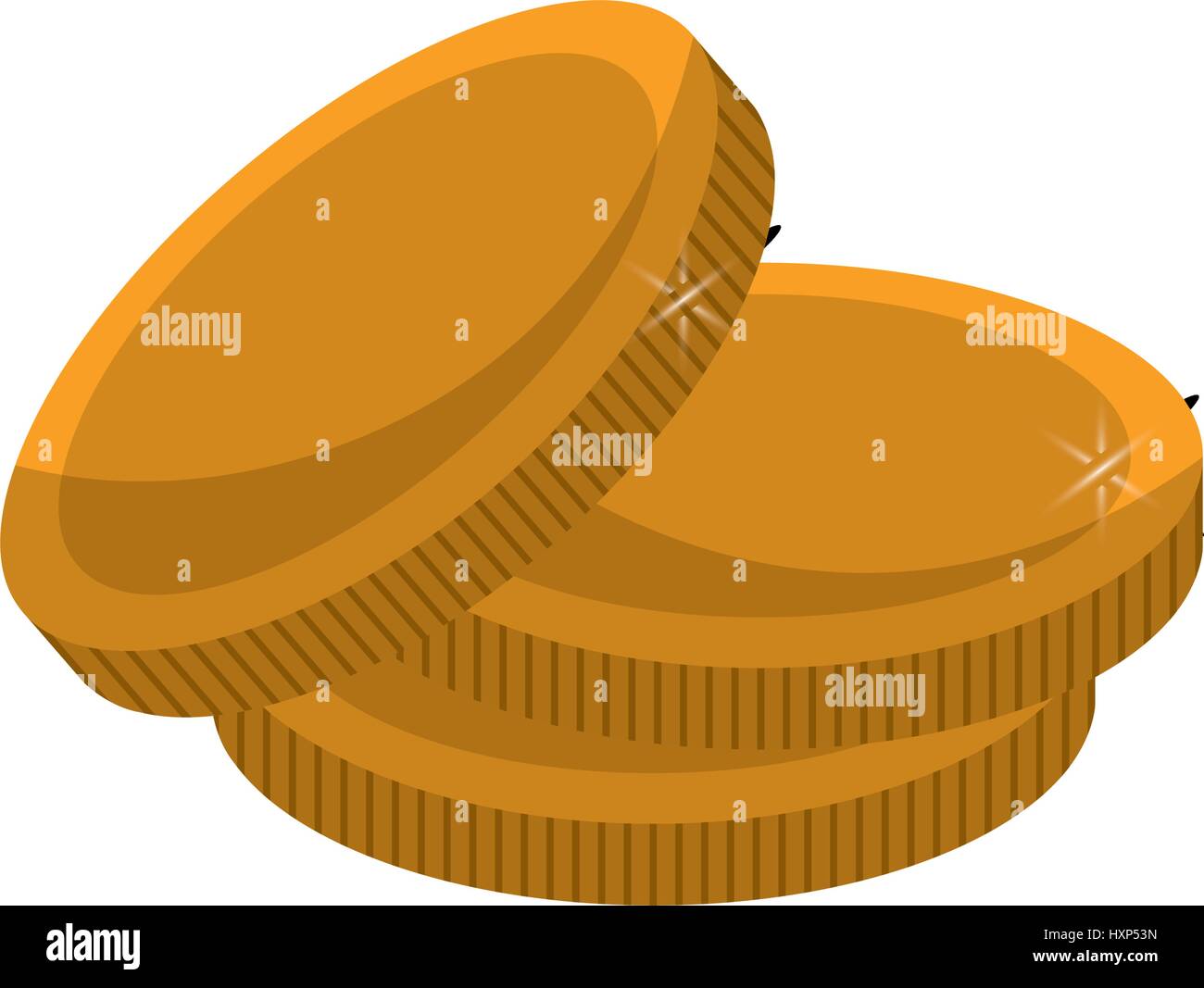 metal coins with clovers plant Stock Vector Image & Art - Alamy