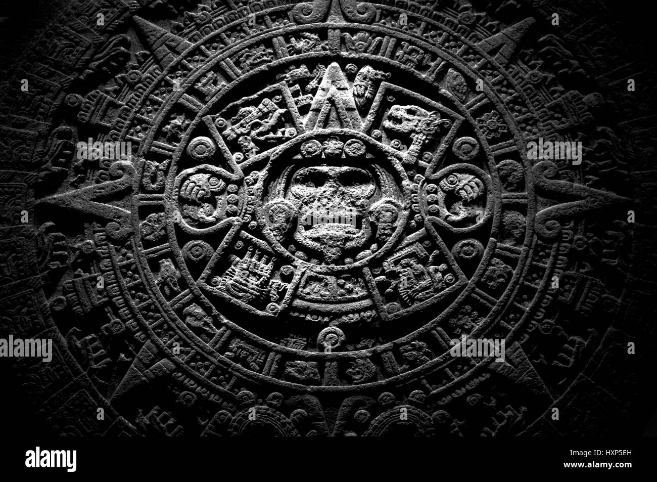 Aztec Calendar Stock Photo