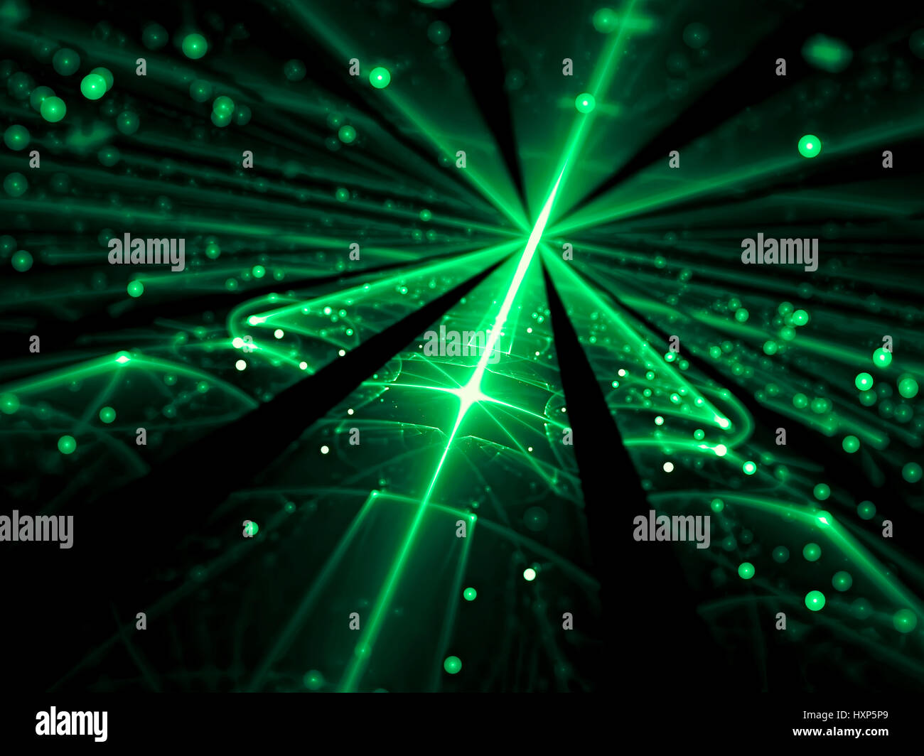 Blurred technology background - abstract digitally generated ima Stock Photo