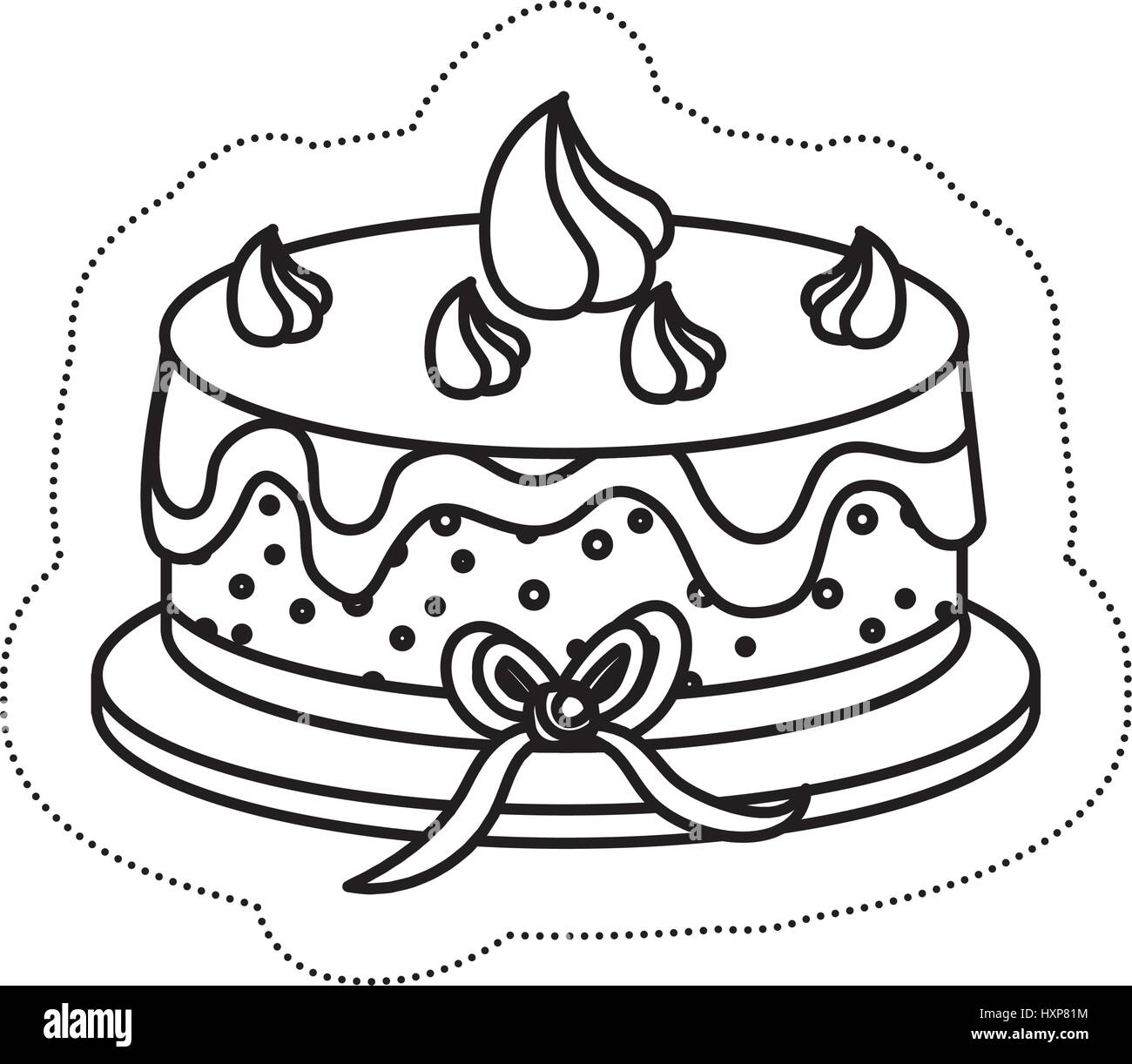 sweet cake icon Stock Vector Image & Art - Alamy