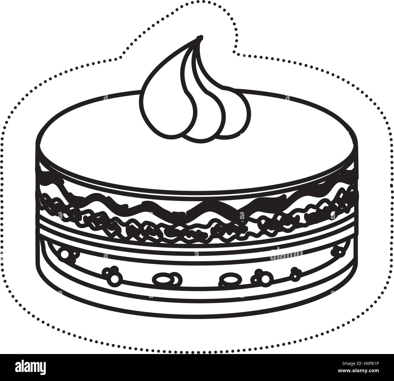 sweet cake icon Stock Vector Image & Art - Alamy