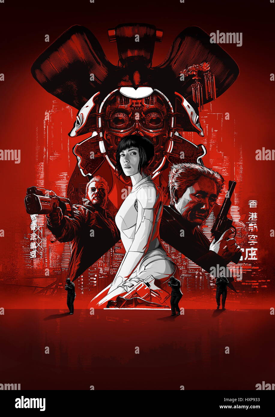 RELEASE DATE: March 31, 2017 TITLE: Ghost in the Shell STUDIO: DreamWorks DIRECTOR: Rupert Sanders PLOT: In the near future, Major is the first of her kind: A human saved from a terrible crash, who is cyber-enhanced to be a perfect soldier devoted to stopping the world's most dangerous criminals STARRING: Scarlett Johansson as Major, Poster Art. (Credit: © DreamWorks/Entertainment Pictures/ZUMAPRESS.com) Stock Photo