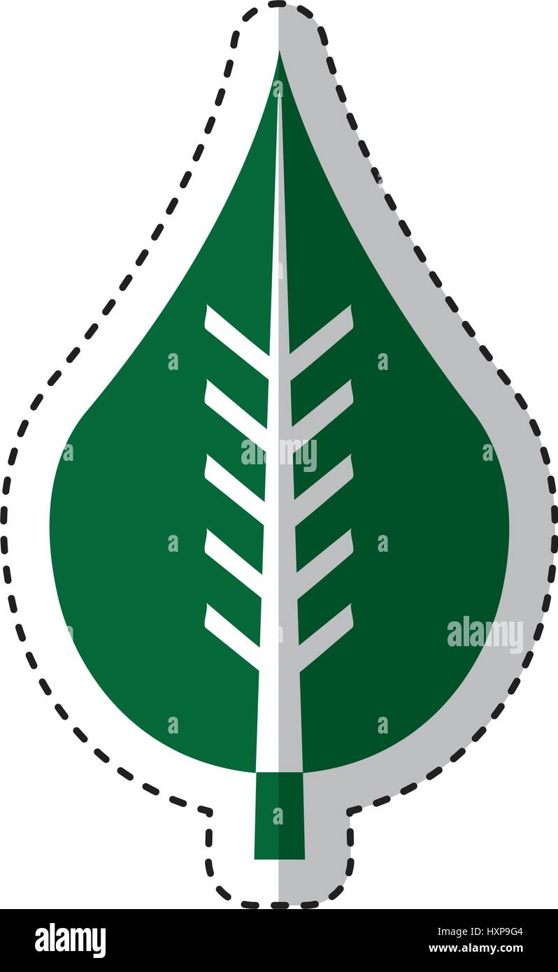 leaf plant ecology symbol vector illustration design Stock Vector Image ...