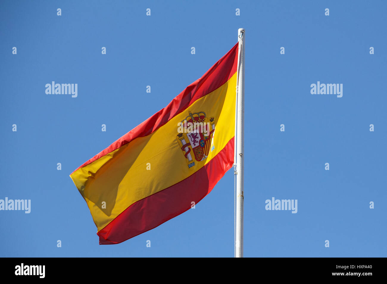 Spanish flag Stock Photo