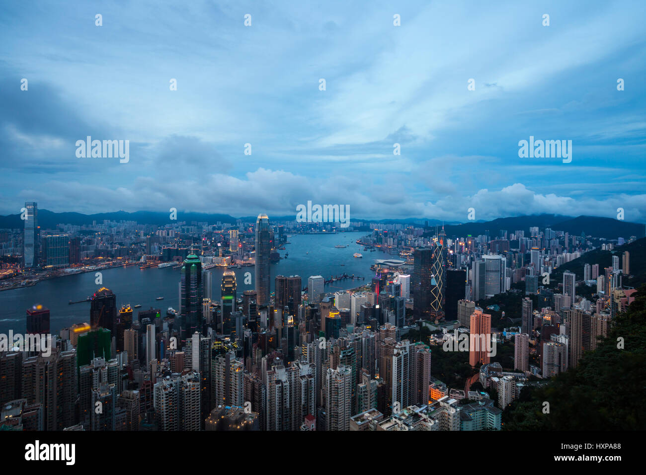Hongkong city architectural landscape Stock Photo - Alamy