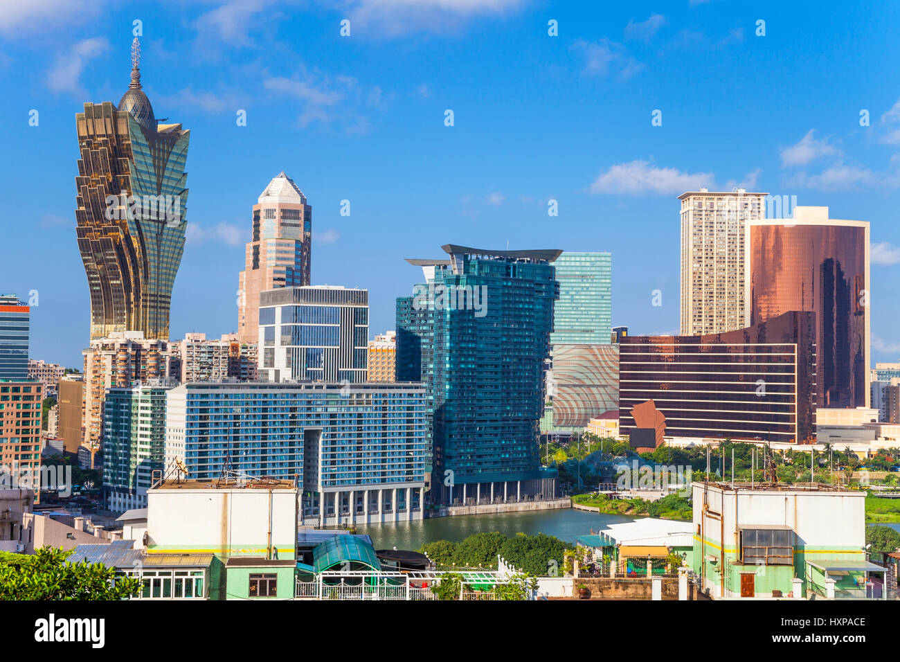 Urban architecture in Macao Stock Photo - Alamy