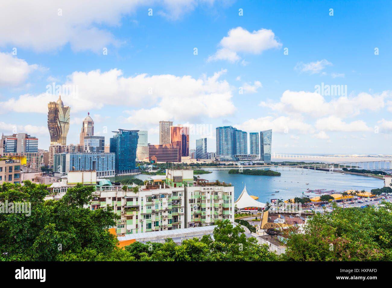 Urban architecture in Macao Stock Photo - Alamy
