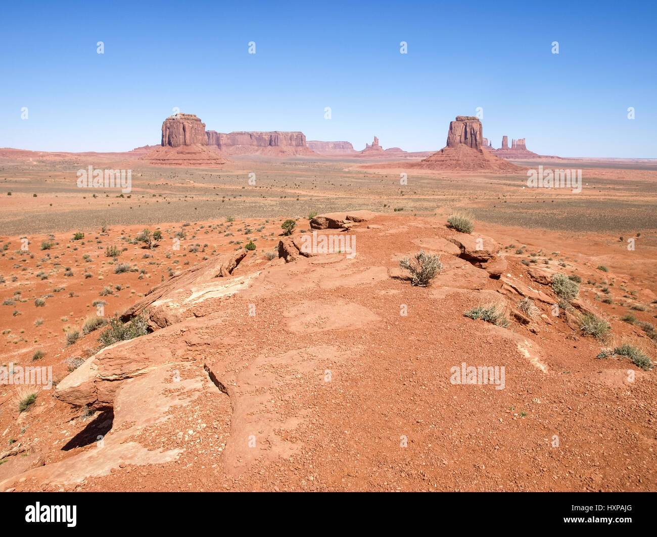 Landscape of the ancient rocks. Monument Valley, Arizona Stock Photo Alamy