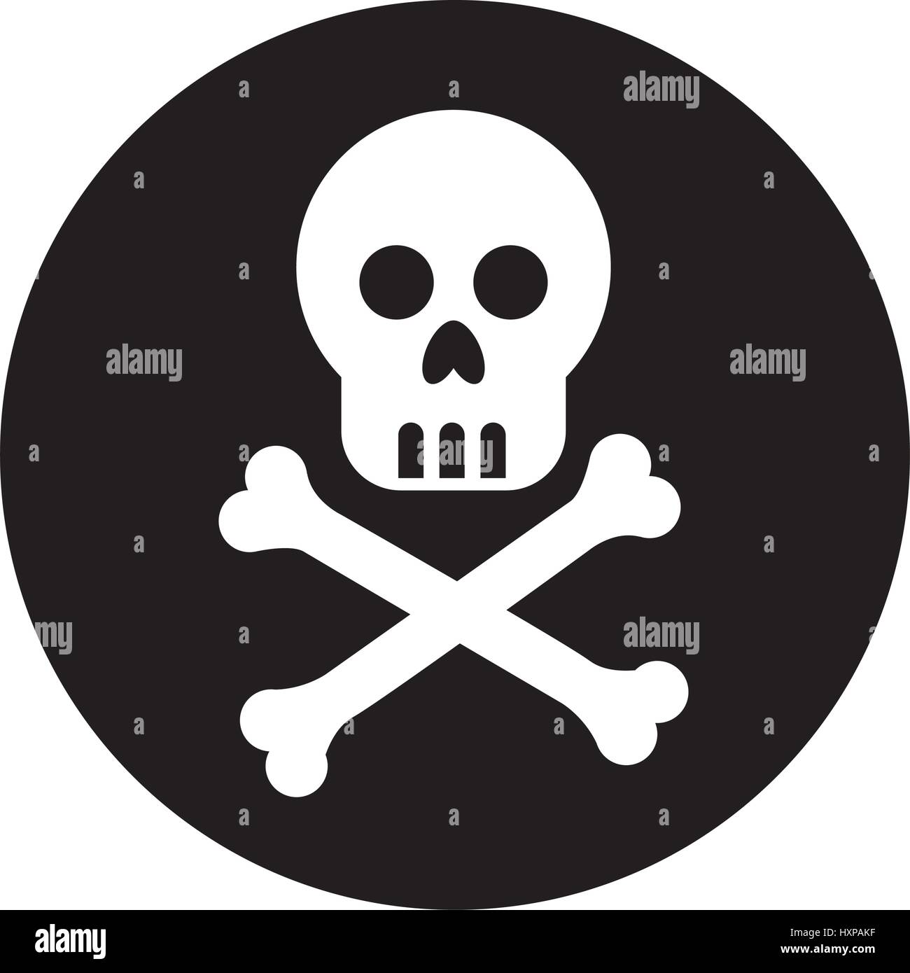 Skull Danger Signal Icon Vector Illustration Design Stock Vector Skull Danger Signal Icon Vector Illustration Design Stock Vector