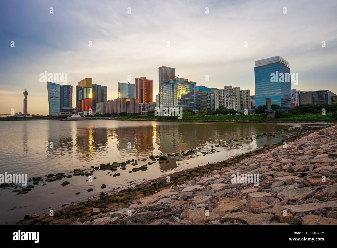 Urban architecture in Macao Stock Photo - Alamy