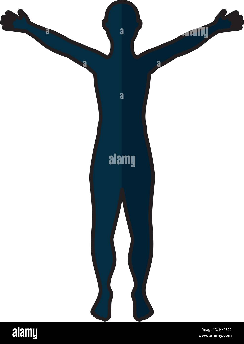 man anatomy silhouette isolated icon vector illustration design Stock ...