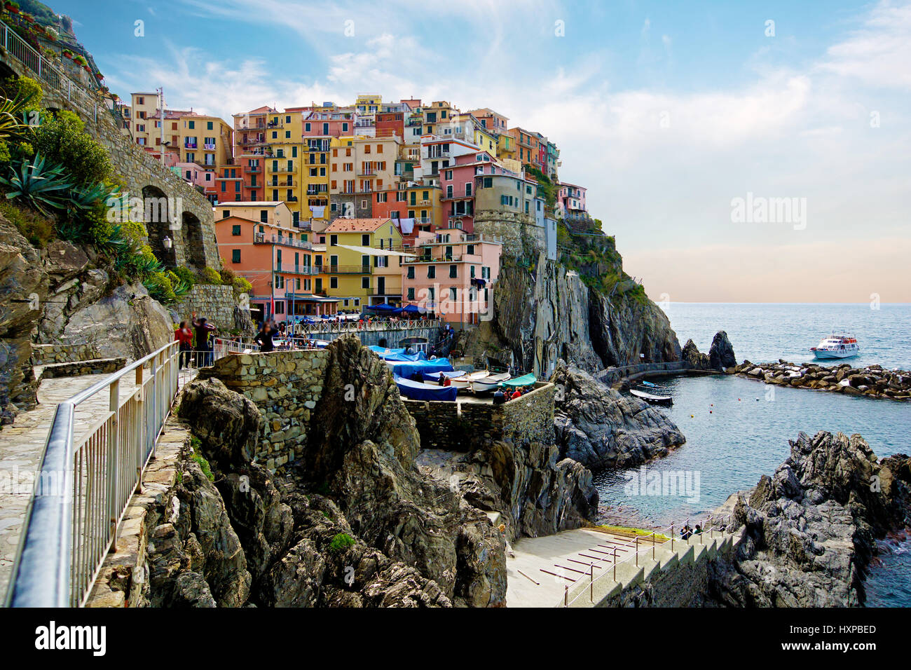 Naples Amalfi building scenery in Italy Stock Photo - Alamy
