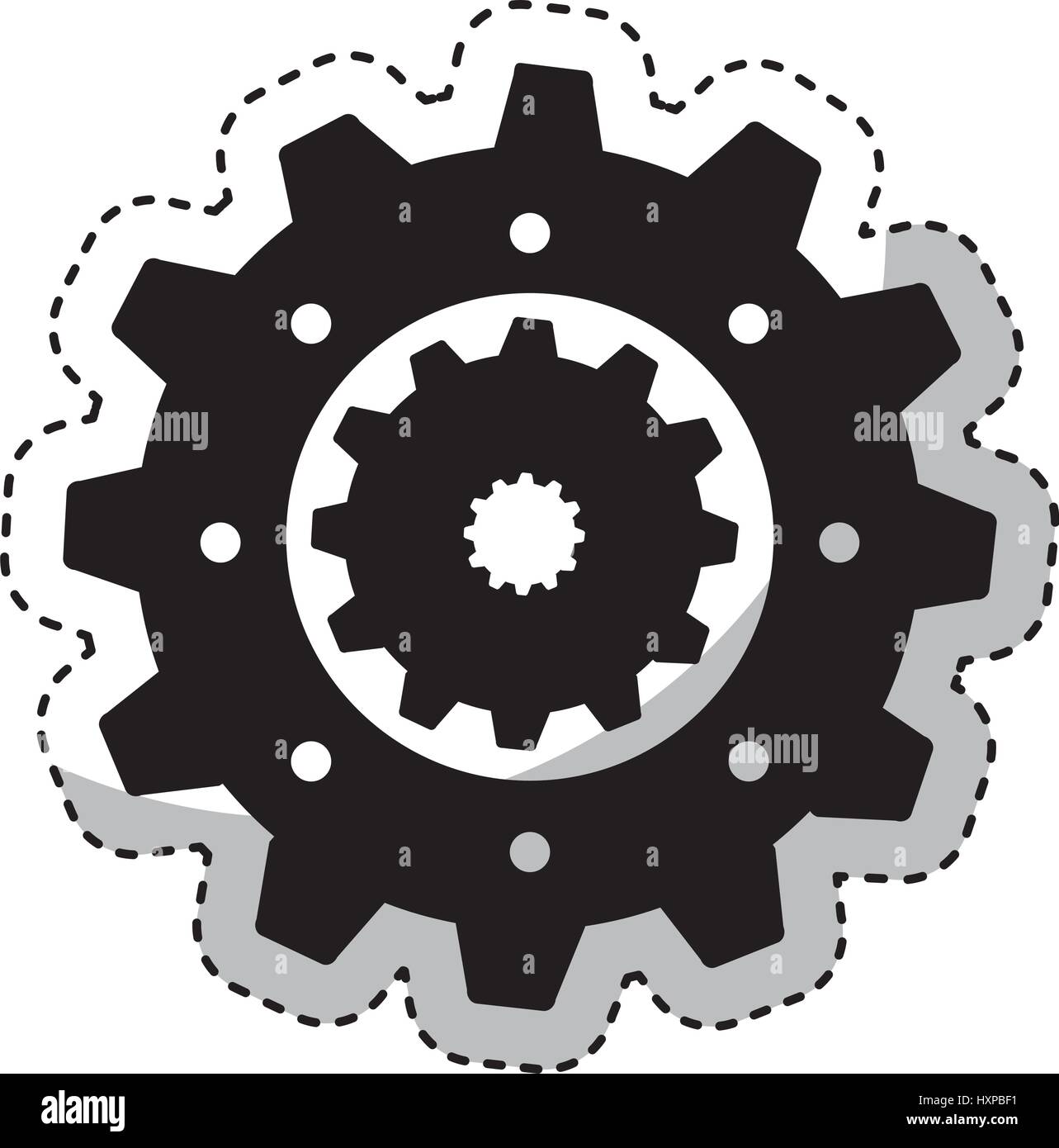 gear machine setup icon vector illustration design Stock Vector Image ...
