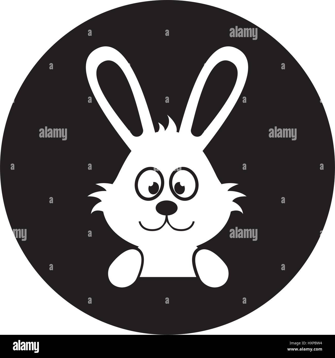 cute rabbit character icon vector illustration design Stock Vector ...