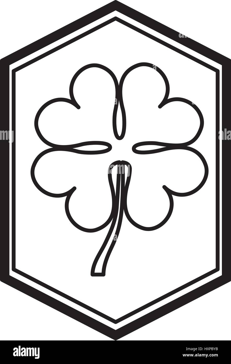 clover leaf isolated icon vector illustration design Stock Vector Image ...