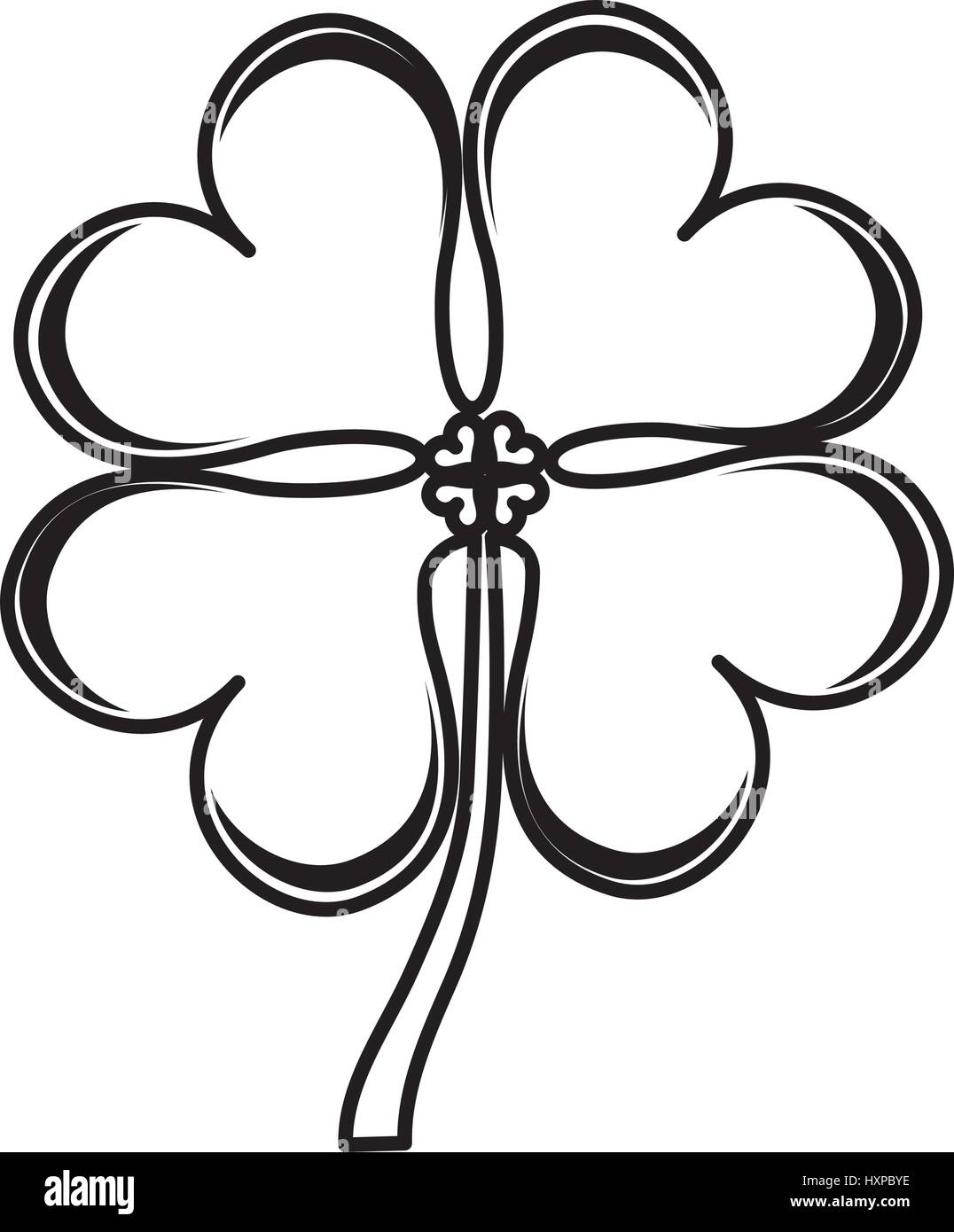 clover leaf isolated icon vector illustration design Stock Vector Image ...