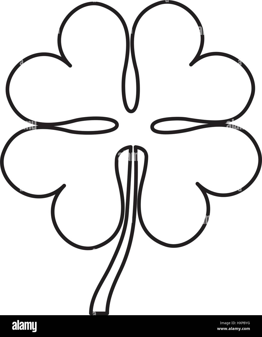 clover leaf isolated icon vector illustration design Stock Vector Image ...