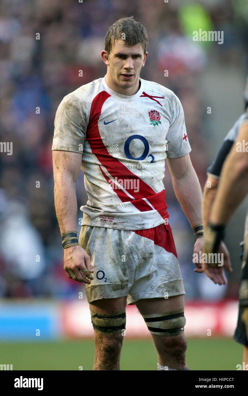 TOM CROFT ENGLAND & LEICESTER TIGERS RU MURRAYFIELD EDINBURGH SCOTLAND ...