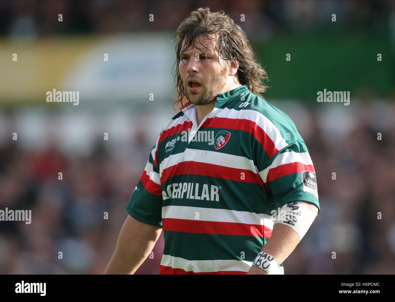 MARTIN CASTROGIOVANNI LEICESTER TIGERS RU WELFORD ROAD LEICESTER ENGLAND 03 October 2009 Stock Photo