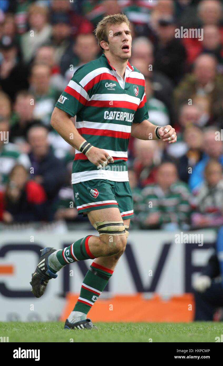 Rugby union guinness premiership welford road hi-res stock photography ...