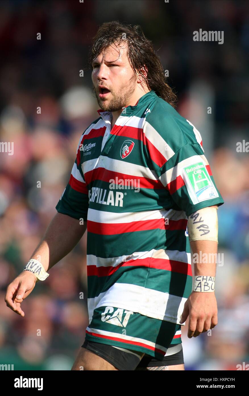 MARTIN CASTROGIOVANNI LEICESTER TIGERS RUFC WELFORD ROAD LEICESTER ENGLAND 11 October 2009 Stock Photo