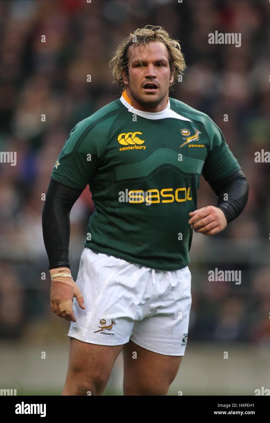 JANNIE DU PLESSIS SOUTH AFRICA RU TWICKENHAM MIDDLESEX ENGLAND 22 November 2008 Stock Photo