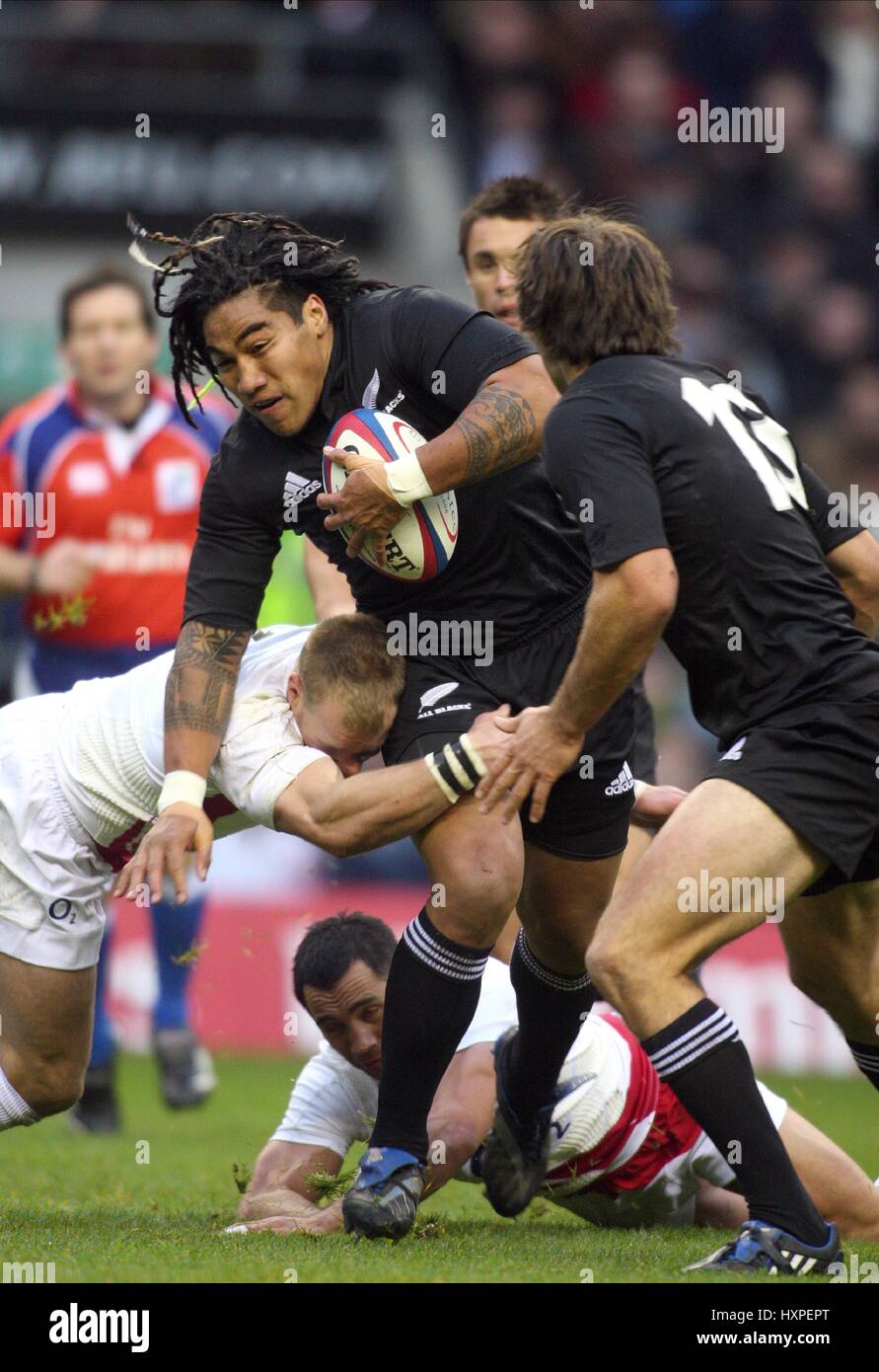 MA'A NONU NEW ZEALAND RU TWICKENHAM LONDON ENGLAND 29 November 2008 Stock Photo