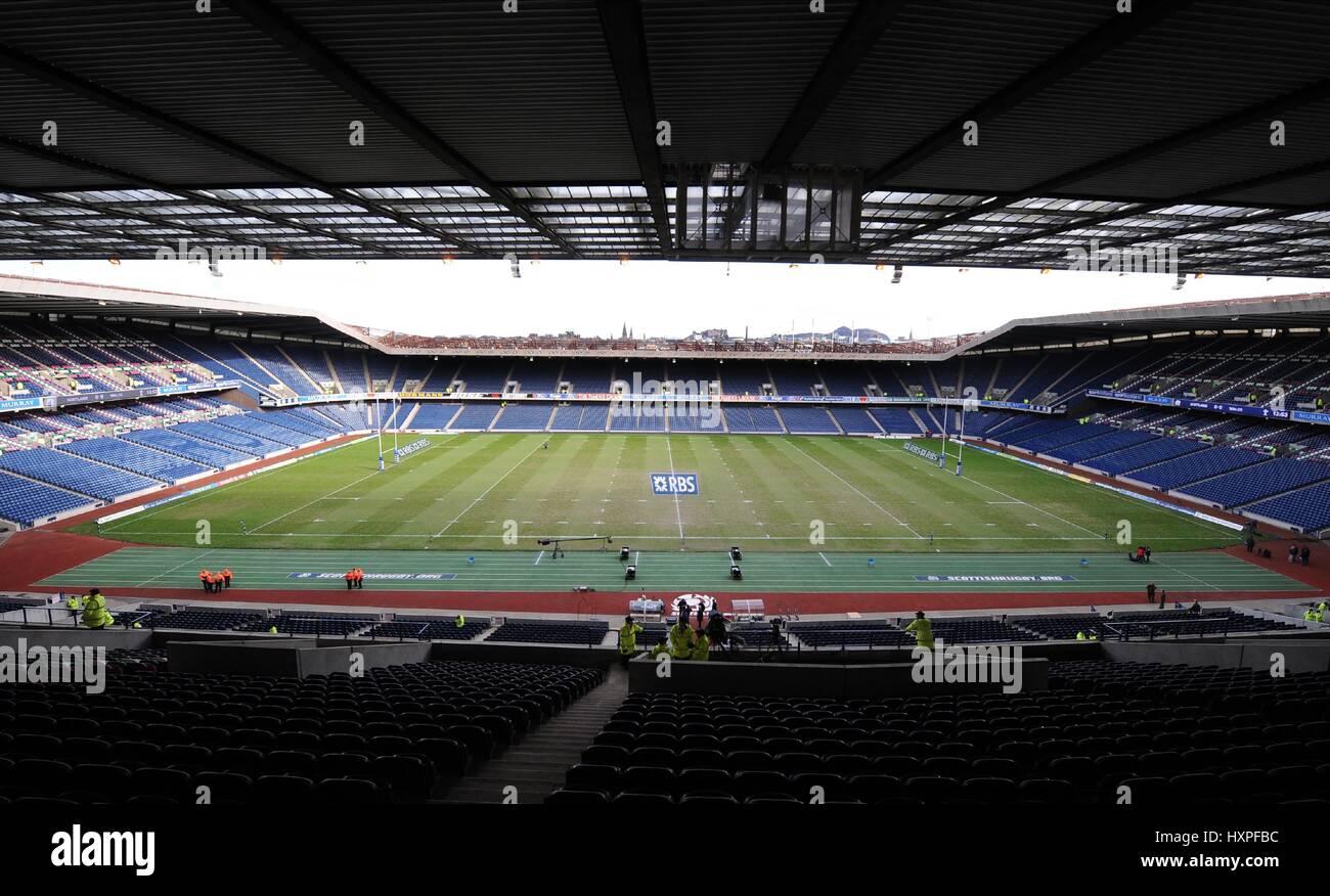 General view of murrayfield stadium hires stock photography and images