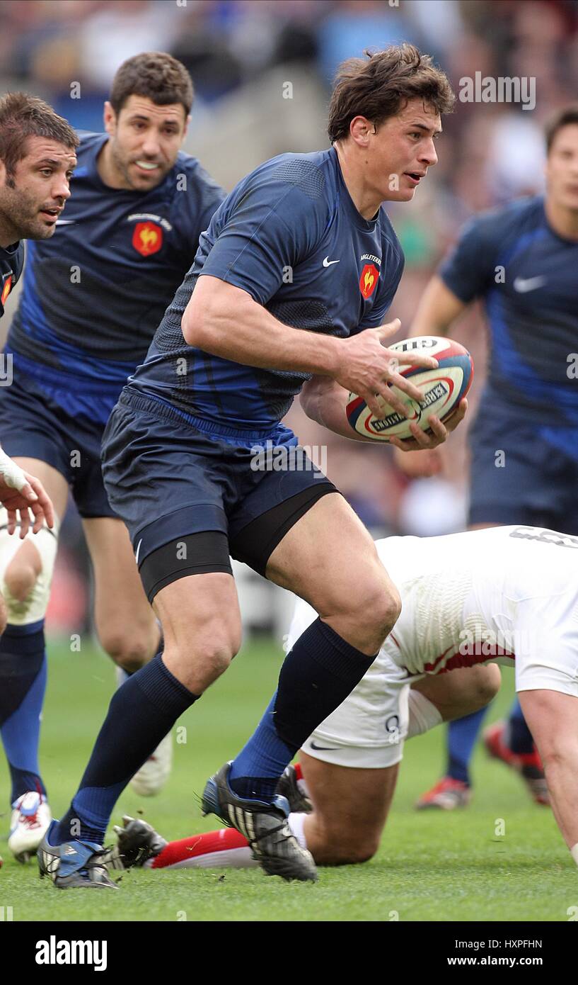 YANNICK JAUZION FRANCE & TOULOUSE RU TWICKENHAM MIDDLESEX ENGLAND 15 March 2009 Stock Photo