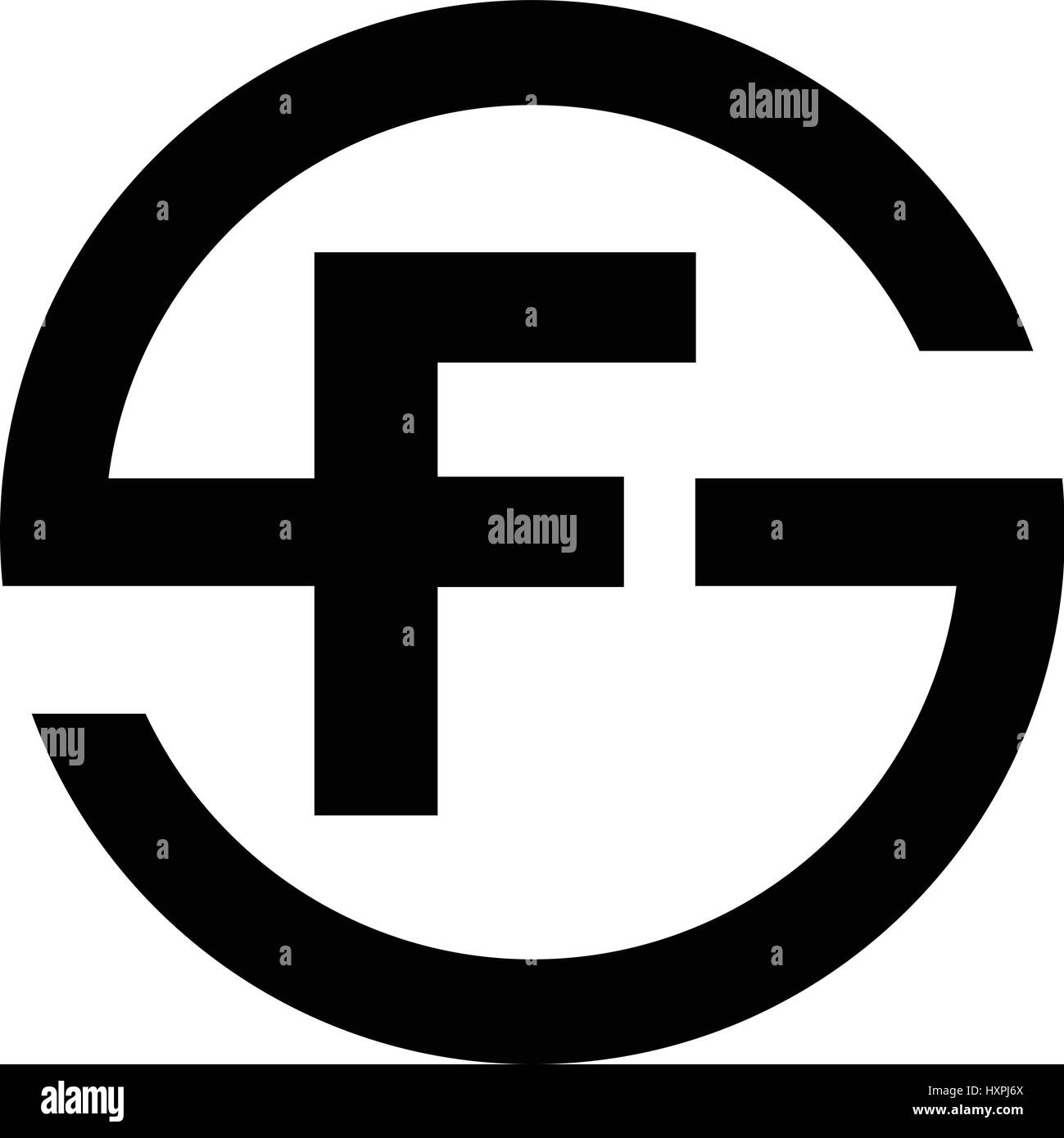 Letter S symbol combination with F Stock Vector Image & Art - Alamy